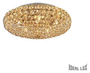IDEAL LUX Stropné / nástenné svietidlo KING, zlaté