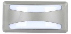 V-TAC LED nástenné svietidlo 12W 1160LM šedé IP65 Farba svetla: Teplá biela