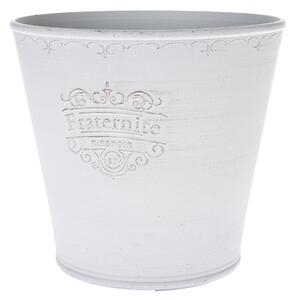 Obal na kvety eko plast Fraternite biela, 23,5 x 22 cm