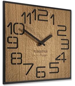 Dekorstudio Moderné drevené hodiny EKO Digits dubové - 40cm