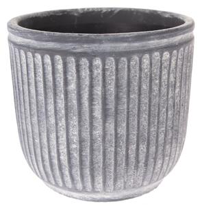 Betónový obal na kvetináč Stripe, 12,5 x 11,5 cm