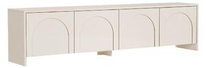 Krémovobiely TV stolík 180x45x32 cm Aurelia – Kalune Design