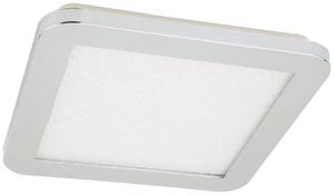 CLX LED panel do kúpeľne NAPOLEONE, 22,5X22,5cm, teplá biela, metalická biela