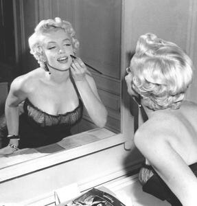 Umelecká fotografie On The Set, Marilyn Monroe., (40 x 40 cm)