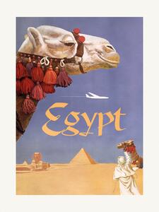 Ilustrácia Egypt.Fly, Vintage Travel Poster, (30 x 40 cm)