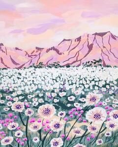 Ilustrácia Pink Desert, Sarah Gesek, (30 x 40 cm)