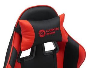 Canyon Core CNE-SGCH2R - Ergonomické herné kreslo čierno-červené