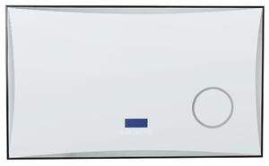 Kúpeľňové nástenné LED zrkadlo strieborné obdĺžnikové 100 x 60 cm s Bluetooth reproduktorom