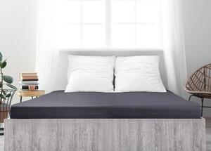 Jersey plachta z mako bavlny LUXORA 90x200 cm tmavosivá