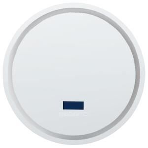 Kúpeľňové nástenné LED zrkadlo strieborné okrúhle 60 x 60 cm s Bluetooth reproduktorom