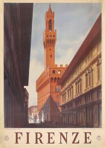 Ilustrácia Firenze Florence, Andreas Magnusson, (30 x 40 cm)