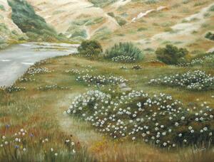 Ilustrácia Path of Flowers, Angeles M. Pomata, (40 x 30 cm)