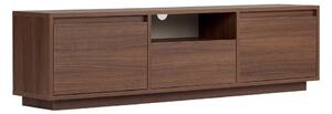 TV stolík v dekore orecha v tmavo prírodnej farbe 160x42x30 cm Sentinel – Kalune Design