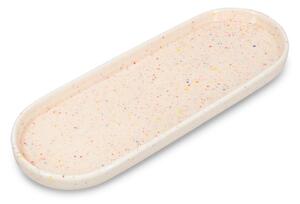 Servírovacia porcelánová tácka 10x28,5 cm Fika – ONA
