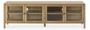 TV stolík v dekore duba v prírodnej farbe 160x50x40 cm Ceci – MOME