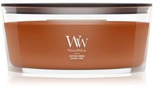 Woodwick Saffron Smoke vonná sviečka s dreveným knotom 453.6 g