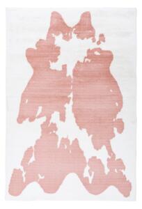 KOBEREC S VYSOKÝM VLASOM, 120/160 cm ružová, biela - Online Only bytové doplnky, Online Only