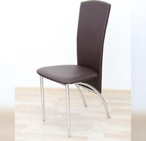 Židle, ekokůže / chrom, FINA 0000070776 Tempo Kondela Čierna