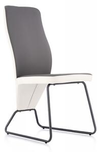 Jedálenská stolička K300 Halmar Biela / sivá
