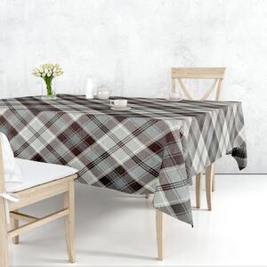 Ervi Gobelínový obrus na stôl štvorcový - Tradičný šedý tartan