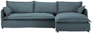 ROHOVÁ SEDAČKA, textil, modrá Livetastic - Sedačky, Online Only