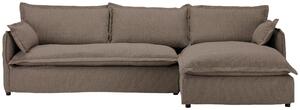 ROHOVÁ SEDAČKA, textil, hnedá Livetastic - Sedačky, Online Only
