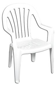 Záhradná stolička RUBIN – biela
