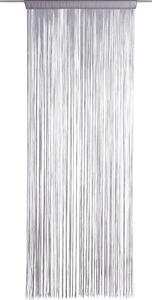 NITKOVÝ ZÁVES, strieborná, 90/245 cm Boxxx - Záclony & závesy