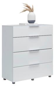 KOMODA, biela s vysokým leskom, 90,3/97,6/40 cm Voleo - Komody