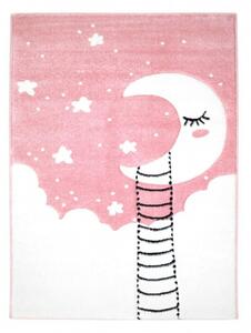 Detský koberec Mesiac Bueno 1314 ružový