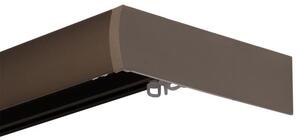 DECO stropná garnižová súprava s predným krytom kovová v 4 farbách Farba: Bronzová, Dĺžka: 160cm, Počet radov: 2.-radová