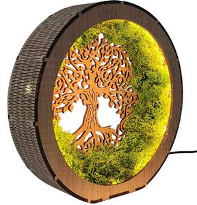 Stmievateľná led lampa Strom života | FLORIS: HDF - Orech 20 cm 4792-115233 LED0633