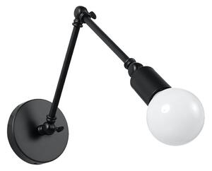 SOLLUX LIGHTING Nástenné flexibilné osvetlenie STARK, 1xE27, 60W, čierne
