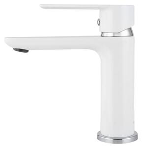 Umývadlová batéria MIXXUS PREMIUM ALEX 001, biela s chrómovanými detailmi