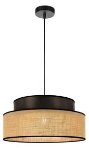 Luster na lanku BOHO 1xE27/60W/230V pr. 40 cm hnedá/béžová