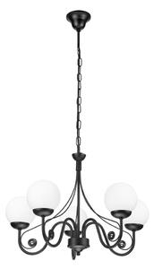 Brilagi - LED Luster na reťazi COTTAGE 5xG9/40W/230V čierna/biela