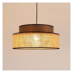 Luster na lanku BOHO 1xE27/60W/230V pr. 40 cm hnedá/béžová