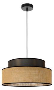 Luster na lanku BOHO 1xE27/60W/230V pr. 40 cm hnedá/béžová