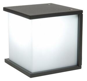 LUTEC 5184601118 BOX CUBE nástenné svietidlo E27 60W IP44 tmavá šedá