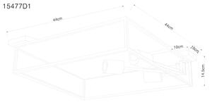 Globo 15477D1 - Stropné svietidlo HAGAR 3xE27/60W/230V