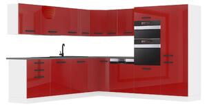 Kuchynská linka Belini Premium Full Version 480 cm červený lesk s pracovnou doskou JANE Výrobca