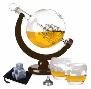 Darčeková sada na Whiskey poháre, decanter 800ML