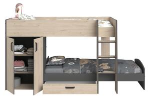 Poschodová posteľ v industriálnom dizajne Stim