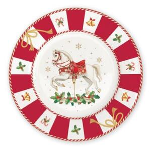 FEDORA Home Vianočné dezertné taniere Christmas Tale, set 6 ks, priemer 19 cm