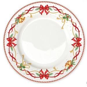 FEDORA Home Vianočné plytké taniere Christmas Tale, set 6 ks, priemer 26,5 cm