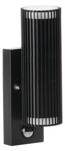 Kanlux 46203 - Vonkajšie nástenné bodové svietidlo s pohybovým senzorom RADILO 2xGU10/11W/230V IP44 čierna