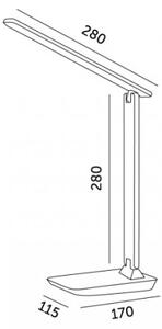 LED Stmievateľná stolová lampa NOBLITE N LED/7W/230V 3000/4000/6500K ružová