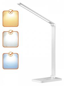 LED stmievateľná stolová lampa s bezdrôtovým nabíjaním NOBLITE Q LED/7W/230V 3000/4000/6500K biela