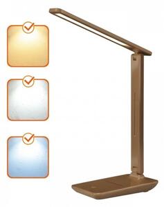 Stmievateľná LED stolová lampa NOBLITE N LED/7W/230V 3000/4000/6500K hnedá