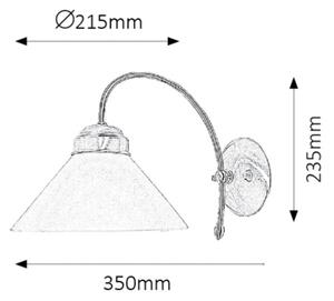 Rabalux 2701 - Nástenné svietidlo MARIAN 1xE27/60W/230V